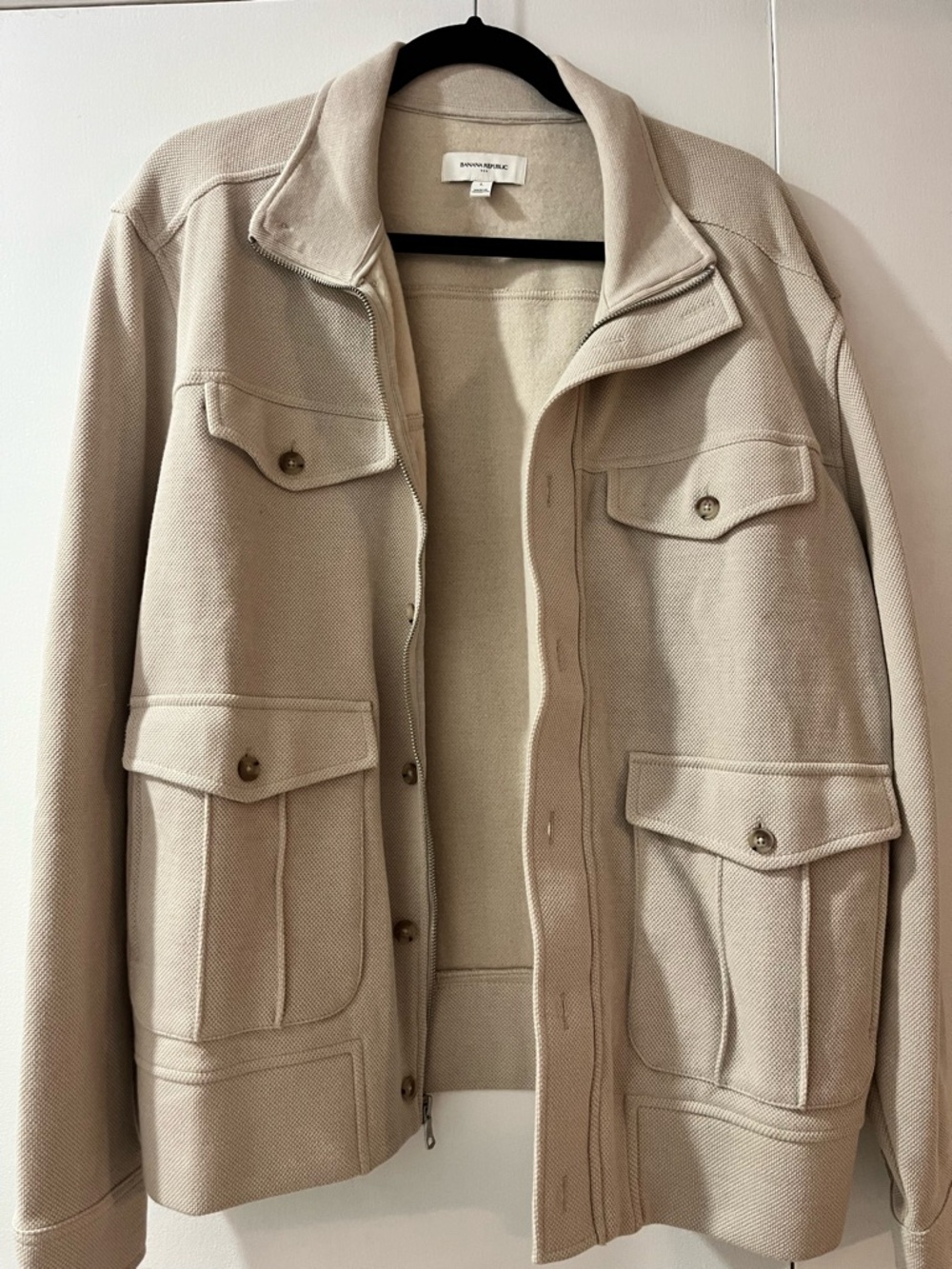 Banana Republic Cream Knit Jacket